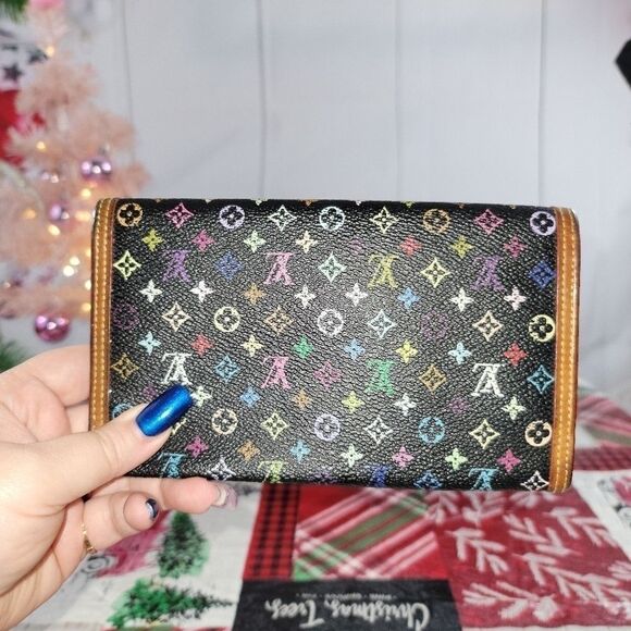 Louis Vuitton Murakami Multicolore Monogram International Wallet Authentic - Picture 11 of 13